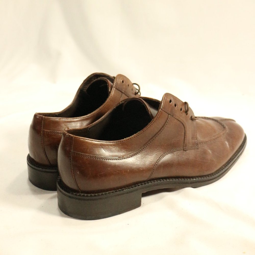 COLE HAAN Brown Leather Split Toe Loafers Sz 8 US Men - Picture 9 of 13